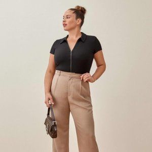 Reformation the Zak Top in Black (Size S)